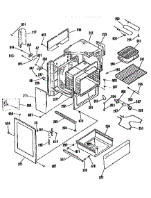 Body Section parts for Kenmore Range 911.9592594 (9119592594, 911 9592594) from AppliancePartsPros.com