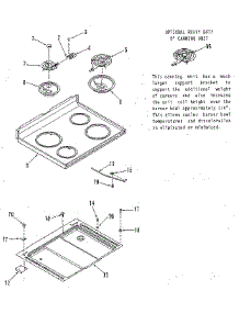 Main Top Section parts for Kenmore Range 911.9249180 (9119249180, 911 9249180) from AppliancePartsPros.com