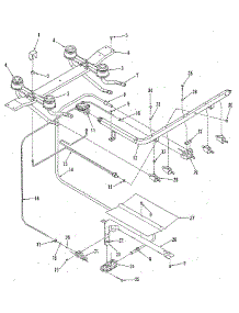 Burner Section parts for Kenmore Range 911.7129180 (9117129180, 911 7129180) from AppliancePartsPros.com