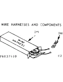 Wire Harness & Components parts for Kenmore Range 911.6057660 (9116057660, 911 6057660) from AppliancePartsPros.com
