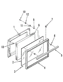 Oven Door Section parts for Kenmore Range 911.9119180 (9119119180, 911 9119180) from AppliancePartsPros.com