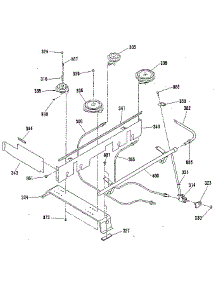 Top Burner Section parts for Kenmore Range 911.7390593 (9117390593, 911 7390593) from AppliancePartsPros.com