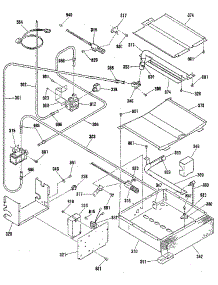 Broiler And Oven Burner Section parts for Kenmore Range 911.7390592 (9117390592, 911 7390592) from AppliancePartsPros.com