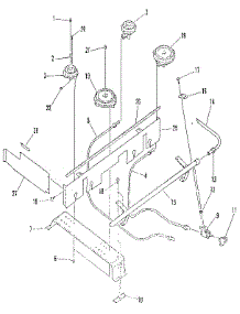 Top Burner Section parts for Kenmore Range 911.7398911 (9117398911, 911 7398911) from AppliancePartsPros.com