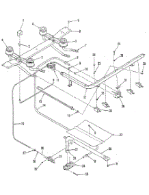 Burner Section parts for Kenmore Range 911.6109190 (9116109190, 911 6109190) from AppliancePartsPros.com
