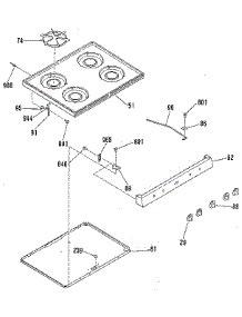 Main Top Section parts for Kenmore Range 911.7139181 (9117139181, 911 7139181) from AppliancePartsPros.com
