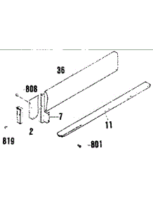 Optional Backsplash parts for Kenmore Range 911.4672994 (9114672994, 911 4672994) from AppliancePartsPros.com
