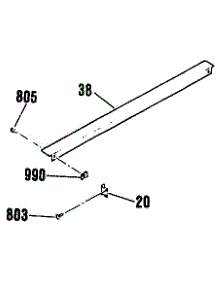Optional Rear Main Top Filler parts for Kenmore Range 911.4672994 (9114672994, 911 4672994) from AppliancePartsPros.com