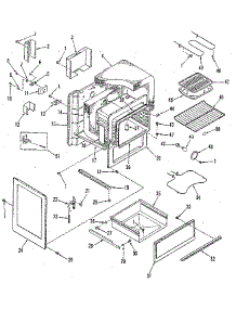Oven Body Section parts for Kenmore Range 911.6348910 (9116348910, 911 6348910) from AppliancePartsPros.com