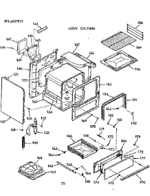 Body Section parts for Kenmore Range 911.6037810 (9116037810, 911 6037810) from AppliancePartsPros.com