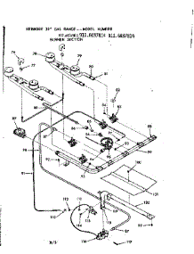 Burner Section parts for Kenmore Range 911.6037814 (9116037814, 911 6037814) from AppliancePartsPros.com