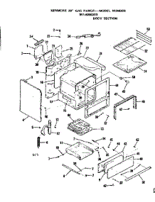 Body Section parts for Kenmore Range 911.6098310 (9116098310, 911 6098310) from AppliancePartsPros.com