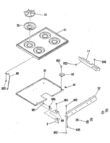 Main Top Section parts for Kenmore Range 911.7379181 (9117379181, 911 7379181) from AppliancePartsPros.com