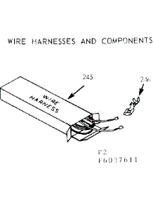 Wire Harness And Components parts for Kenmore Range 911.6057611 (9116057611, 911 6057611) from AppliancePartsPros.com