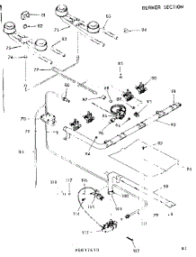 Burner Section parts for Kenmore Range 911.6037640 (9116037640, 911 6037640) from AppliancePartsPros.com