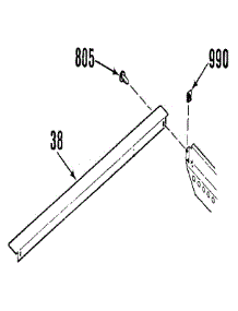 Opt. Rear Main Top Filler parts for Kenmore Range 911.4678891 (9114678891, 911 4678891) from AppliancePartsPros.com