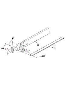 Optional Backsplash 8059090 parts for Kenmore Range 911.4678891 (9114678891, 911 4678891) from AppliancePartsPros.com