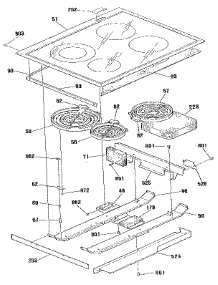 Main Top Section parts for Kenmore Range 911.4678891 (9114678891, 911 4678891) from AppliancePartsPros.com