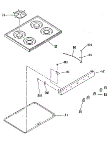 Main Top Section parts for Kenmore Range 911.7279182 (9117279182, 911 7279182) from AppliancePartsPros.com
