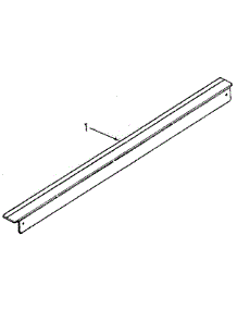 Optional Rear Main Top Filler 8028790 parts for Kenmore Range 911.4628811 (9114628811, 911 4628811) from AppliancePartsPros.com