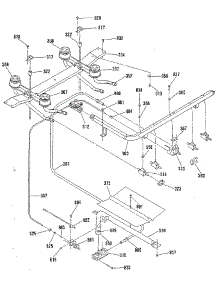 Burner Section parts for Kenmore Range 911.7139182 (9117139182, 911 7139182) from AppliancePartsPros.com