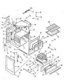 Body Section parts for Kenmore Range 911.6118710 (9116118710, 911 6118710) from AppliancePartsPros.com