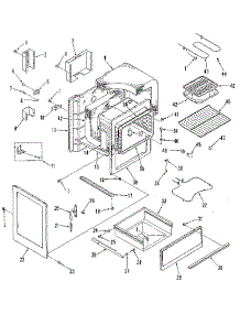 Body Section parts for Kenmore Range 911.6289180 (9116289180, 911 6289180) from AppliancePartsPros.com