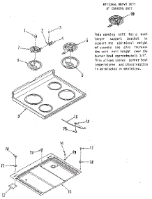 Main Top Section parts for Kenmore Range 911.6289180 (9116289180, 911 6289180) from AppliancePartsPros.com
