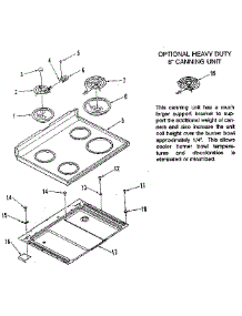 Main Top Section parts for Kenmore Range 911.6008911 (9116008911, 911 6008911) from AppliancePartsPros.com