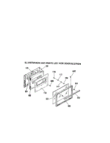 Door Section parts for Kenmore Range 911.6158183 (9116158183, 911 6158183) from AppliancePartsPros.com