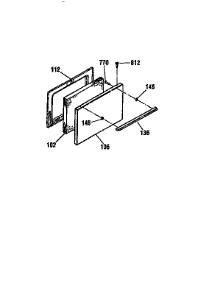 Door parts for Kenmore Range 911.6008915 (9116008915, 911 6008915) from AppliancePartsPros.com