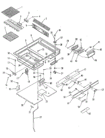 Main Top Section parts for Kenmore Range 911.48781C2 (91148781C2, 911 48781C2) from AppliancePartsPros.com