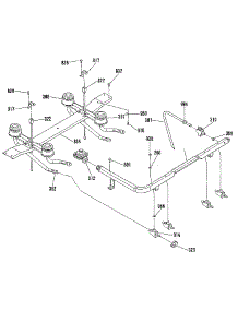 Top Burner Section parts for Kenmore Range 911.7359181 (9117359181, 911 7359181) from AppliancePartsPros.com