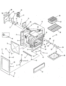 Oven Body Section parts for Kenmore Range 911.7340190 (9117340190, 911 7340190) from AppliancePartsPros.com
