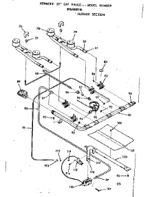 Burner Section parts for Kenmore Range 911.6038110 (9116038110, 911 6038110) from AppliancePartsPros.com