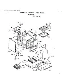 Body Section parts for Kenmore Range 911.6038110 (9116038110, 911 6038110) from AppliancePartsPros.com
