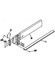 Optional Backsplash parts for Kenmore Range 911.4674990 (9114674990, 911 4674990) from AppliancePartsPros.com