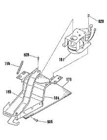 Door Lock Section parts for Kenmore Range 911.4678892 (9114678892, 911 4678892) from AppliancePartsPros.com