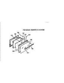 Door parts for Kenmore Range 911.91765690 (91191765690, 911 91765690) from AppliancePartsPros.com