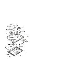 Maintop Section parts for Kenmore Range 911.63261690 (91163261690, 911 63261690) from AppliancePartsPros.com