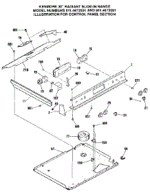 Control Panel parts for Kenmore Range 911.4672591 (9114672591, 911 4672591) from AppliancePartsPros.com