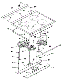 Main Top Section parts for Kenmore Range 911.4672592 (9114672592, 911 4672592) from AppliancePartsPros.com