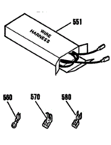 Wire Harness parts for Kenmore Range 911.4554190 (9114554190, 911 4554190) from AppliancePartsPros.com