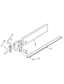 Optional 4" Backsplash 8059090 parts for Kenmore Range 911.4638811 (9114638811, 911 4638811) from AppliancePartsPros.com