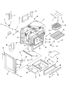 Oven Body Section parts for Kenmore Range 911.4638811 (9114638811, 911 4638811) from AppliancePartsPros.com