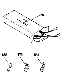 Wire Harness And Components parts for Kenmore Range 911.455881C (911455881C, 911 455881C) from AppliancePartsPros.com