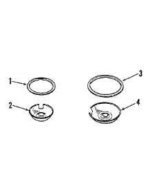 Porcelain Pan And Chrome Ring Kit No. 8068 400 parts for Kenmore Range 911.4558818 (9114558818, 911 4558818) from AppliancePartsPros.com