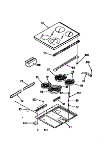Maintop parts for Kenmore Range 911.95879790 (91195879790, 911 95879790) from AppliancePartsPros.com