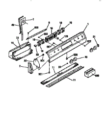 Control Panel Section parts for Kenmore Range 911.45565791 (91145565791, 911 45565791) from AppliancePartsPros.com