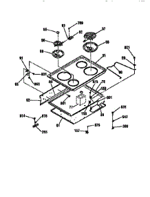 Maintop Section parts for Kenmore Range 911.45569791 (91145569791, 911 45569791) from AppliancePartsPros.com